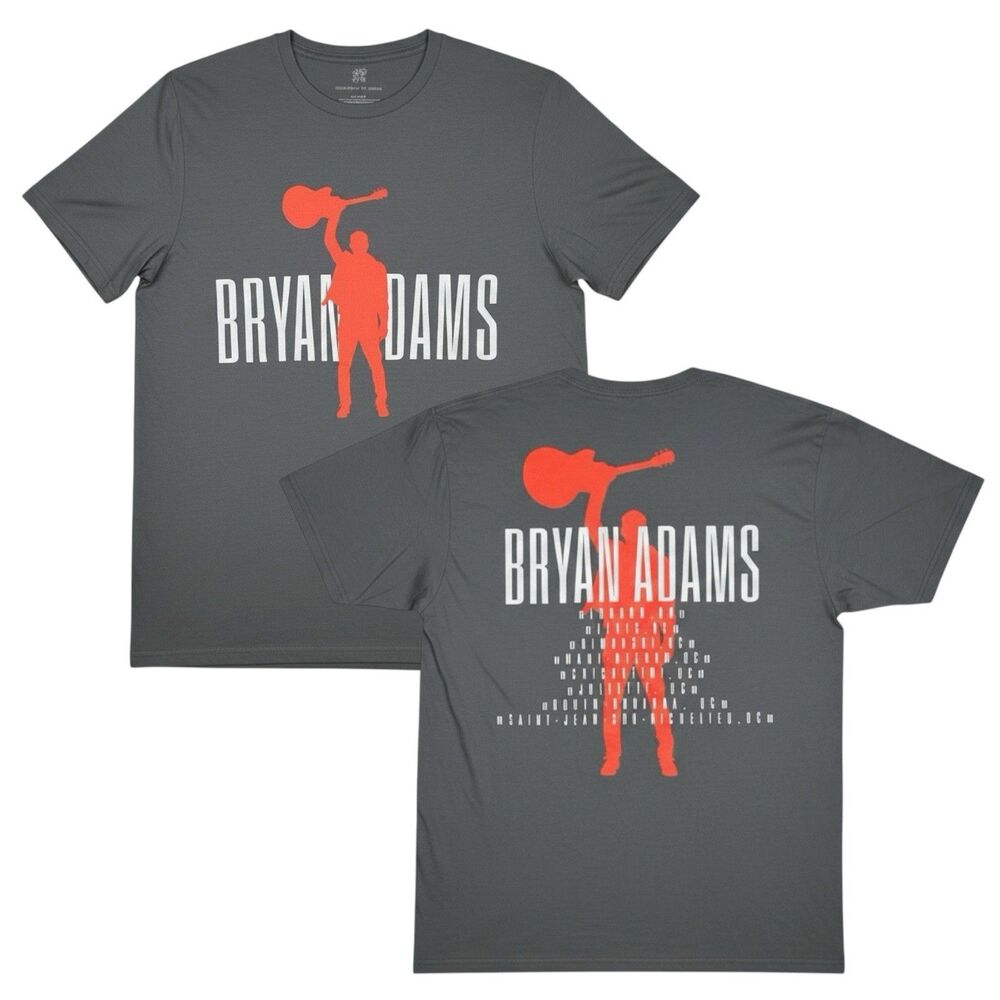 Bryan Adams T-Shirt Unisex M So Happy It Hurts Canada Tour Graphic Concert NEW